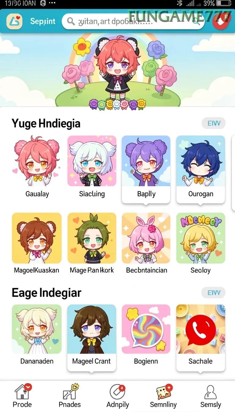 Galeri pratinjau visual fungame777 build APK resmi terbaru